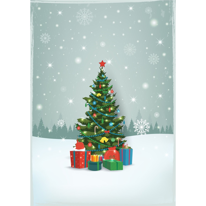 Christmas:  Lots of Gifts Poster        –   Removable     Adhesive Decal