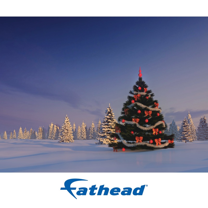 Christmas:  Standing out Tree Poster        –   Removable     Adhesive Decal