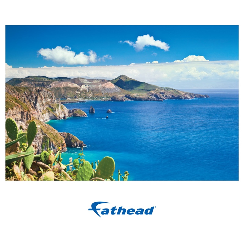 Generic Scenery:  Island Life Poster        –   Removable     Adhesive Decal