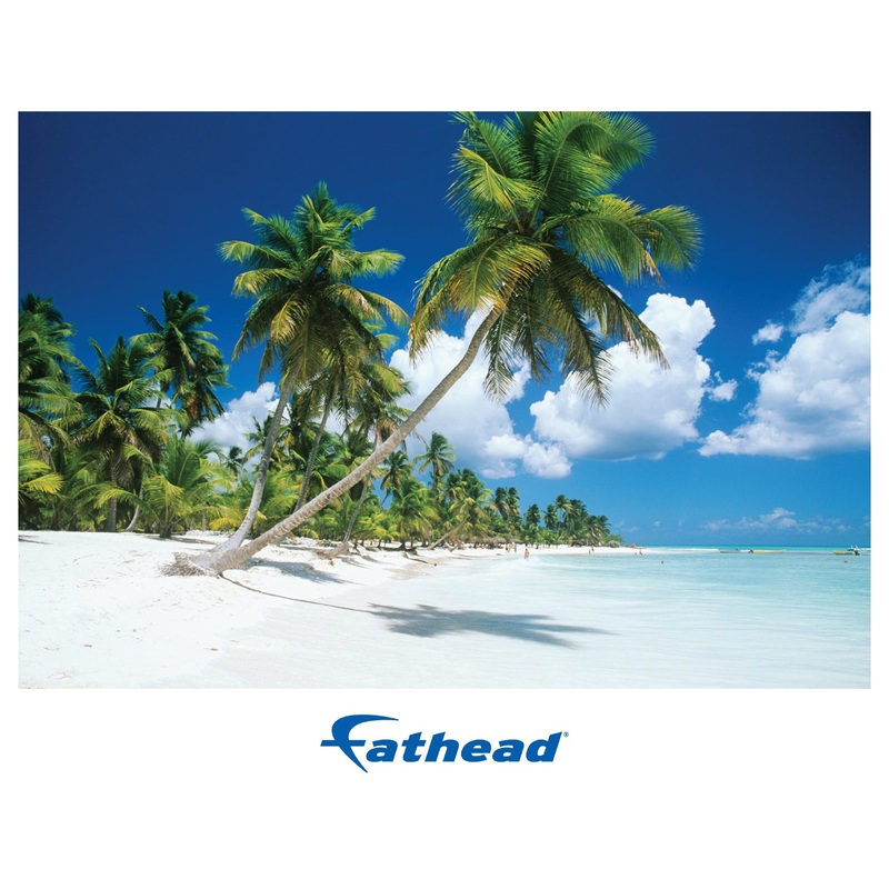 Generic Scenery: Palm Trees Poster        –   Removable     Adhesive Decal