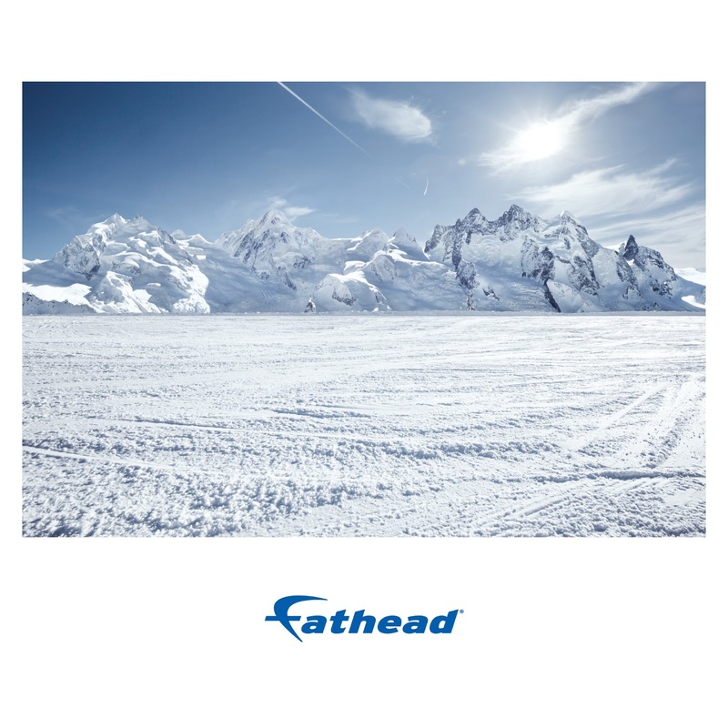 Generic Scenery:  Snow Time Poster        –   Removable     Adhesive Decal