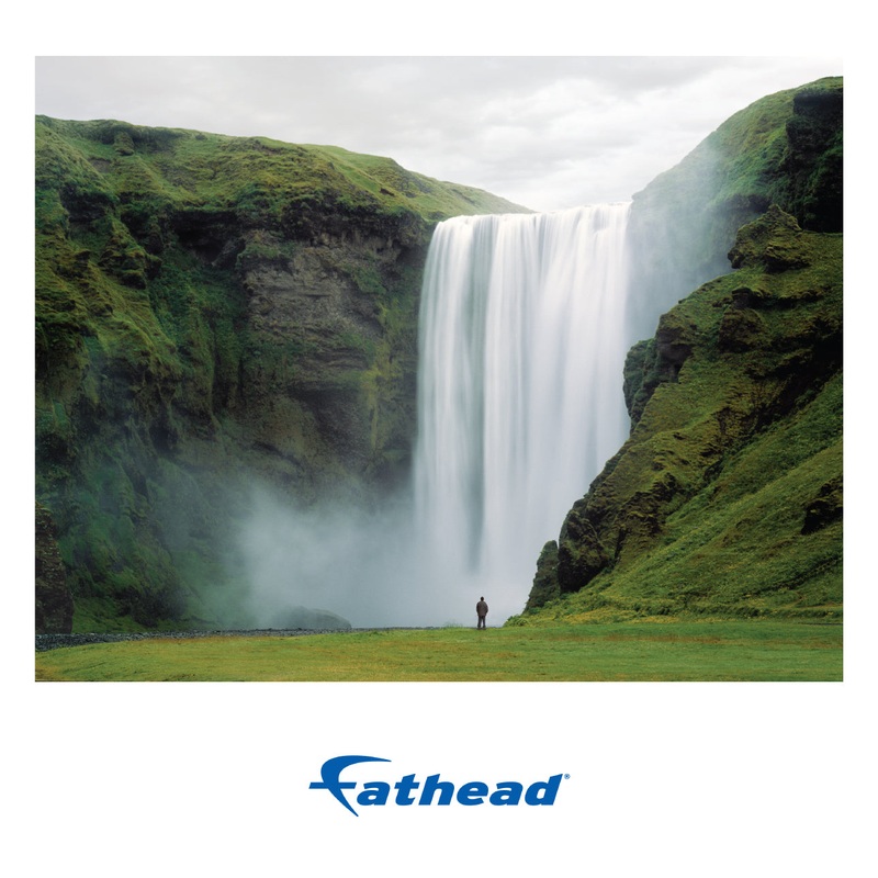 Generic Scenery: Waterfall Realistic Poster        –   Removable     Adhesive Decal