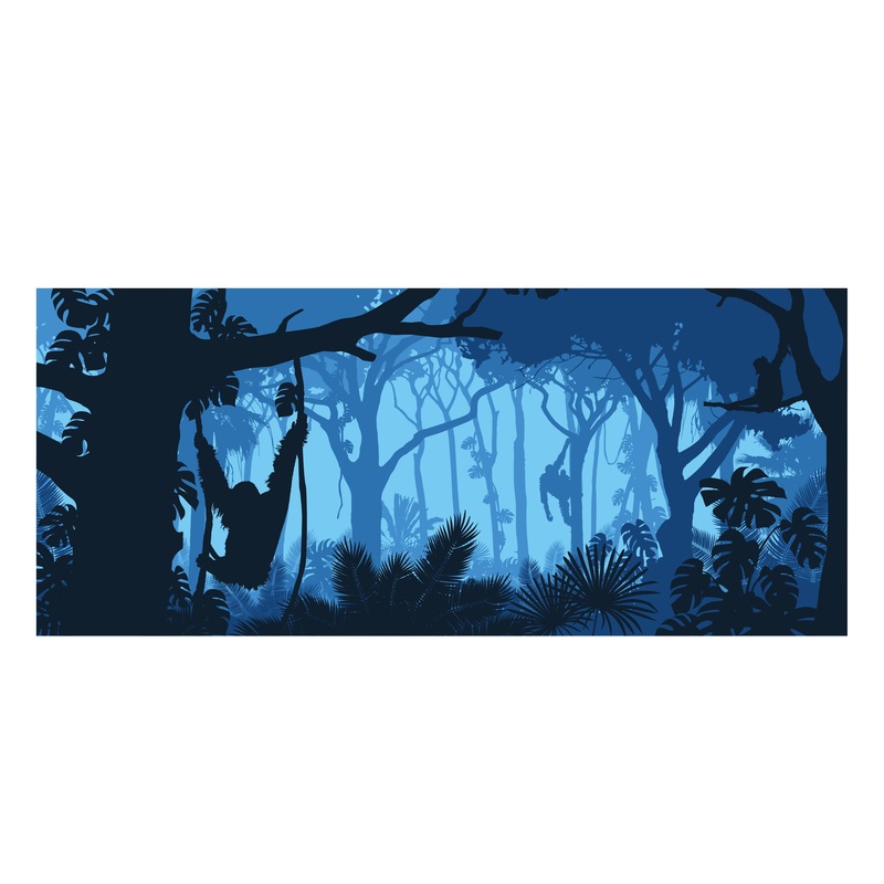 Jungle: Monkey Mural        –   Removable Wall   Adhesive Decal
