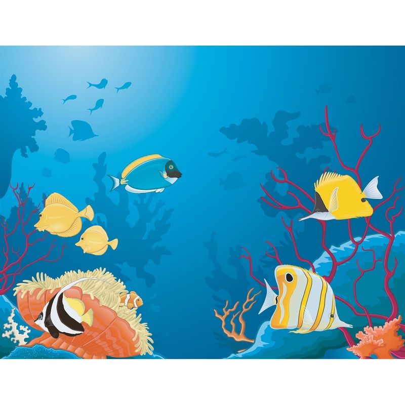 Nursery:  Depth of the Ocean Ocean Mural        –   Removable Wall   Adhesive Decal