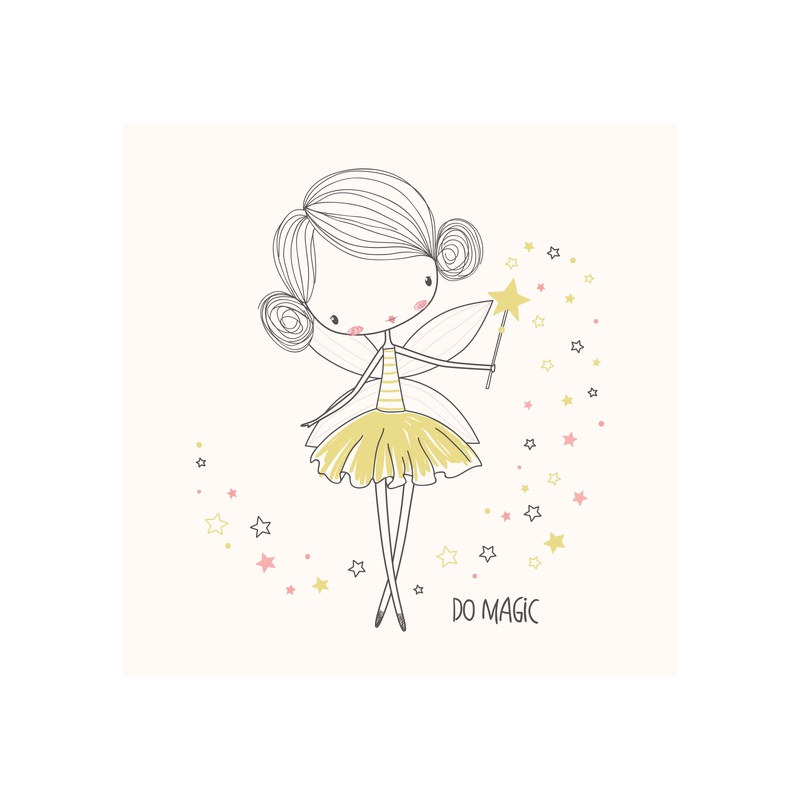 Nursery:  Do Magic Mural        –   Removable Wall   Adhesive Decal