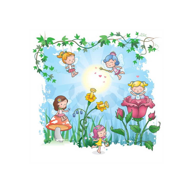 Nursery:  Hearts Mural        –   Removable Wall   Adhesive Decal