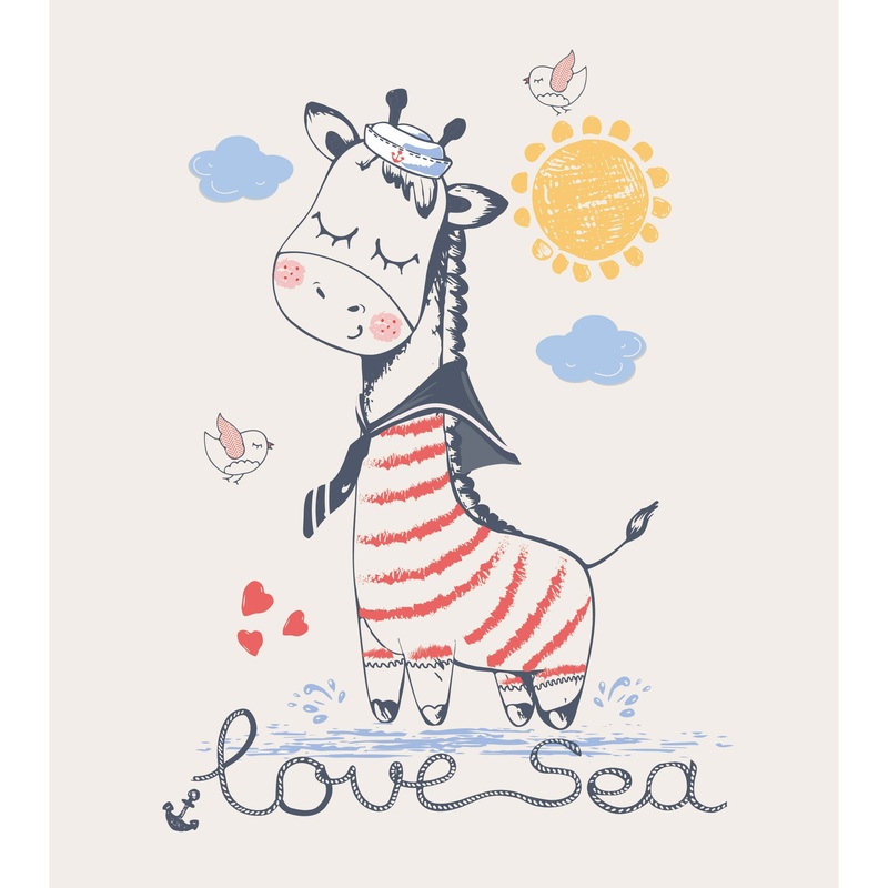 Nursery:  Love Sea Mural        –   Removable Wall   Adhesive Decal