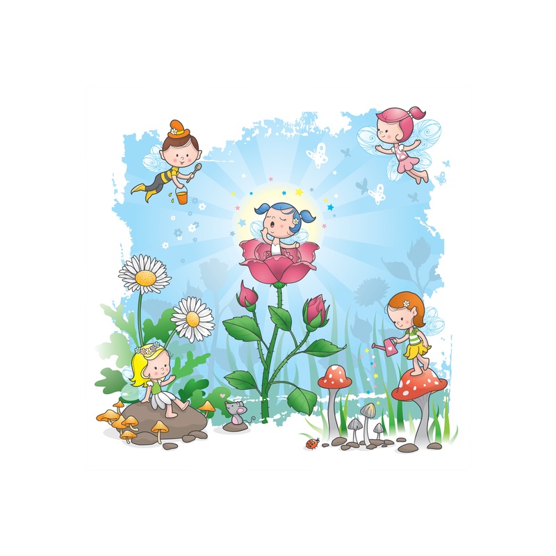 Nursery:  Morning Mural        –   Removable Wall   Adhesive Decal