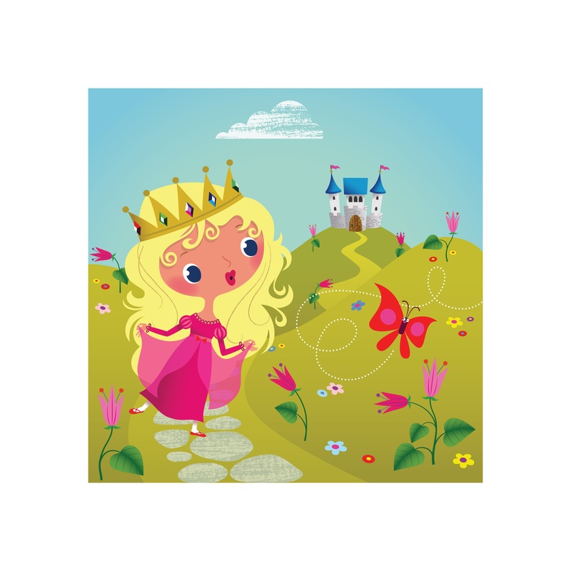 Nursery:  Pink Fairy Mural        –   Removable Wall   Adhesive Decal