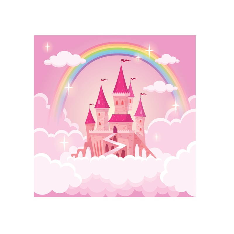 Nursery:  Rainbow Mural        –   Removable Wall   Adhesive Decal