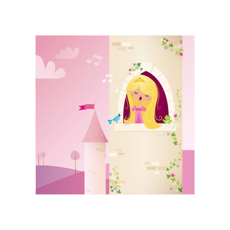 Nursery:  Singing Mural        –   Removable Wall   Adhesive Decal