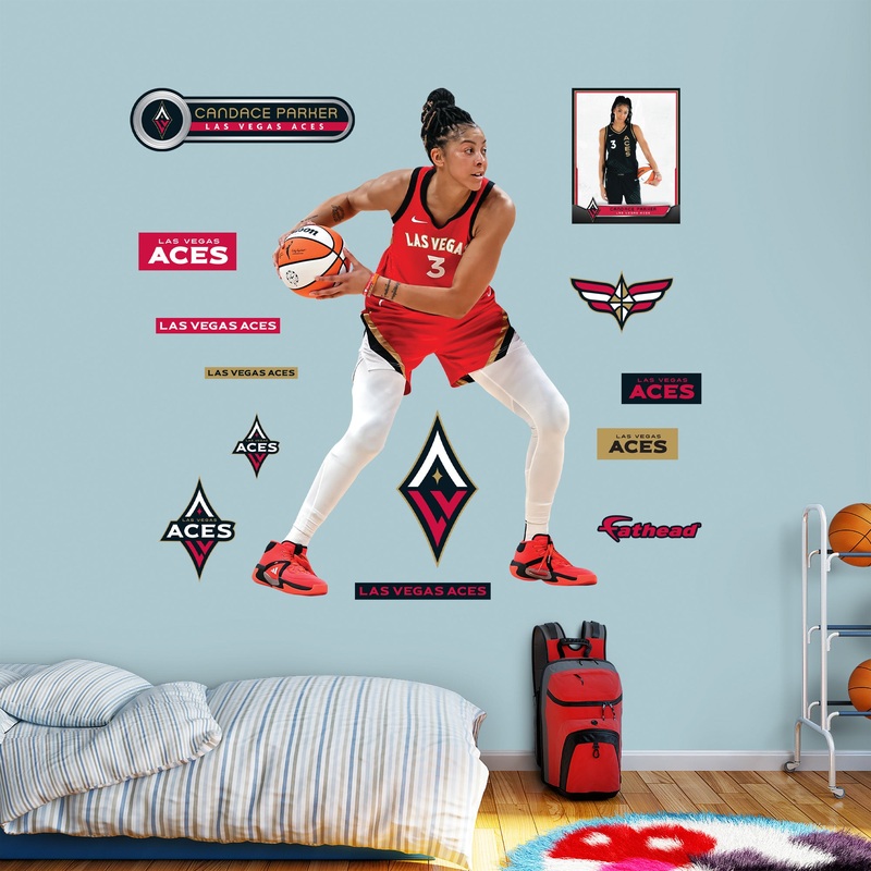 Candace Parker – RealBig Collection – Official WNBA – Las Vegas Aces – Reusable Vinyl Wall Decals