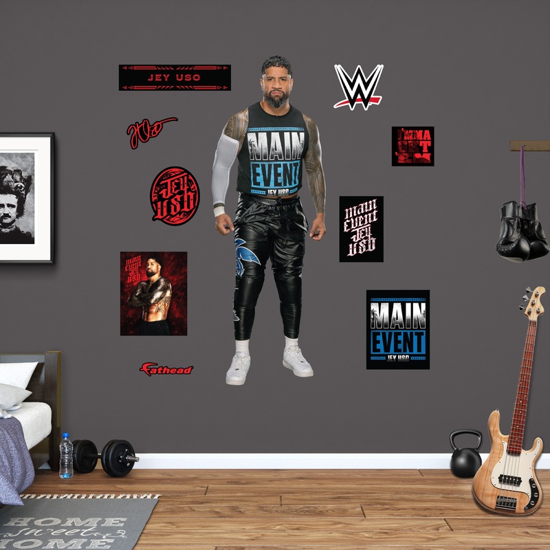 Jey Uso – RealBig Collection – Official WWE – Reusable Vinyl Wall Decals