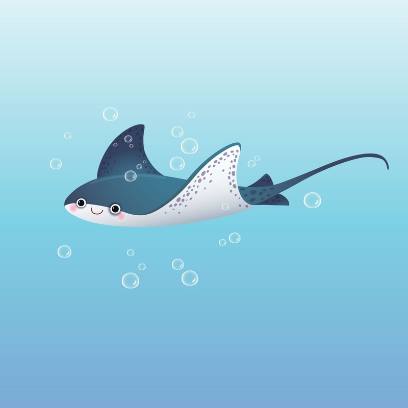 Nursery:  Swimming        –   Removable Wall   Adhesive Decal