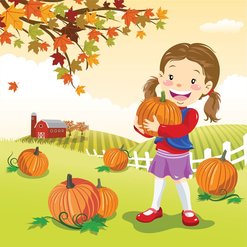 Seasons Decor: Autumn Girl in the Garden Mural        –   Removable Wall   Adhesive Decal