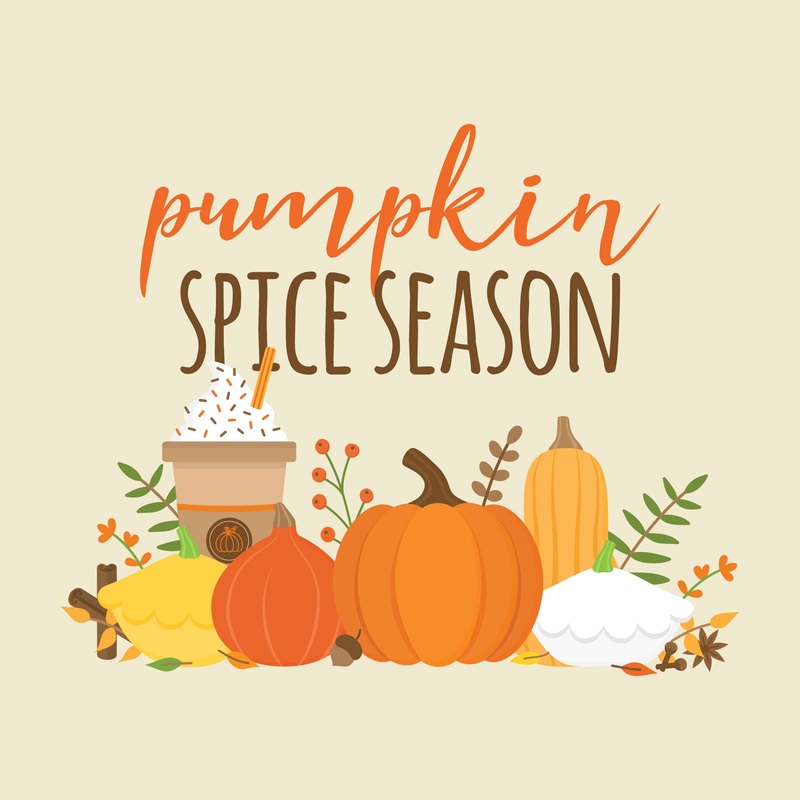 Seasons Decor: Autumn Pumpkin Spice Season Mural        –   Removable Wall   Adhesive Decal