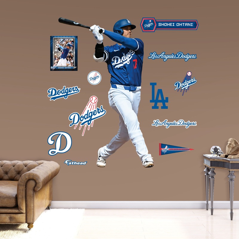 Shohei Ohtani – RealBig Collection – Official MLB – Los Angeles Dodgers – Reusable Vinyl Wall Decals