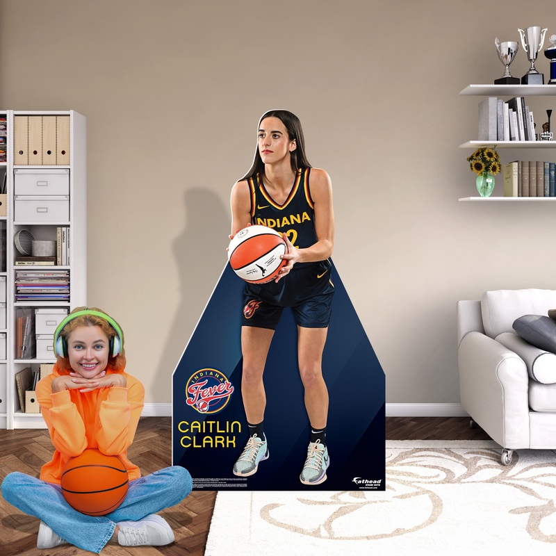 Caitlin Clark – Life-Size Stand Out – Official WNBA – Indiana Fever – Foam Core Cutout
