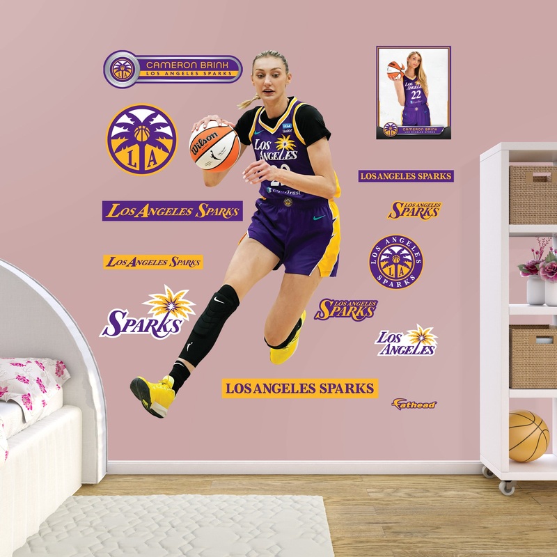 Cameron Brink – RealBig Collection – Official WNBA – Los Angeles Sparks – Reusable Vinyl Wall Decals
