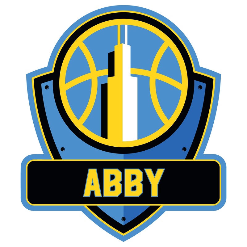 Chicago Sky – Badge – With Personalized Name – Official WNBA – Vinyl Transfer Decal