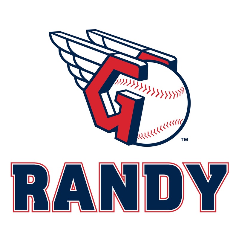 Cleveland Guardians – Stacked Logo – With Personalized Name – Navy Text – Official MLB – Vinyl Transfer Decal