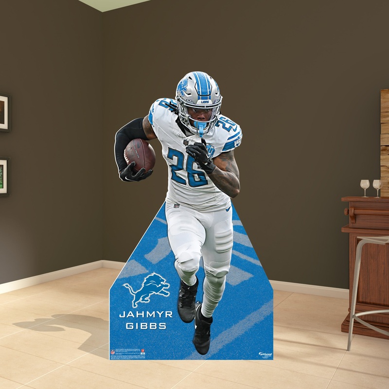 Jahmyr Gibbs – Life-Size Stand Out – Official NFL – Detroit Lions – Foam Core Cutout #1
