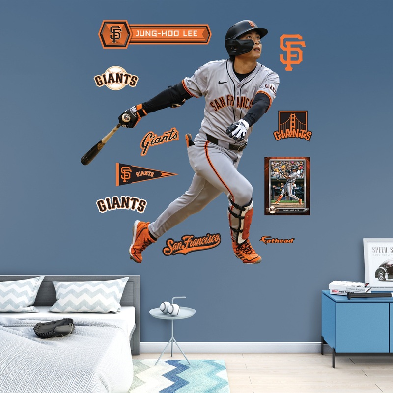 Jung-Hoo Lee – RealBig Collection – Official MLB – San Francisco Giants – Reusable Vinyl Wall Decals