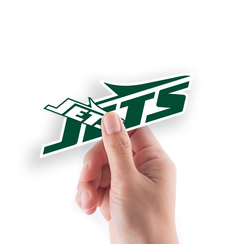 New York Jets – 5 Logo Minis (Mixed Sizes) – Official NFL – Reusable Vinyl Decals