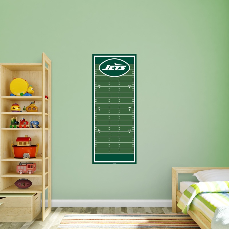 New York Jets – Growth Chart – Official NFL – Reusable Vinyl Wall Decal