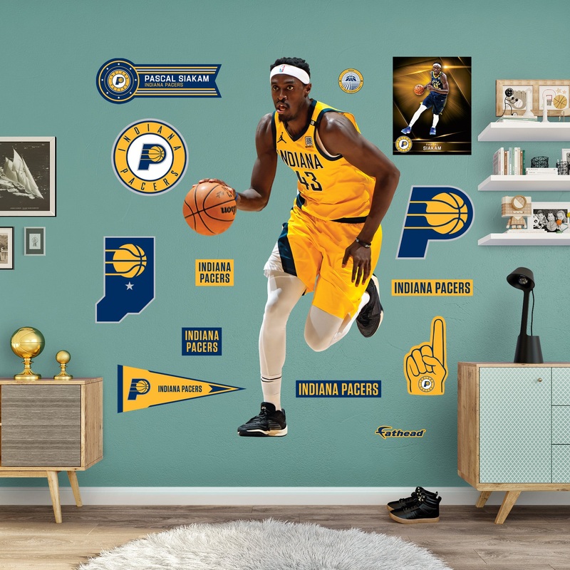 Pascal Siakam – RealBig Collection – Official NBA – Indiana Pacers – Reusable Vinyl Wall Decals