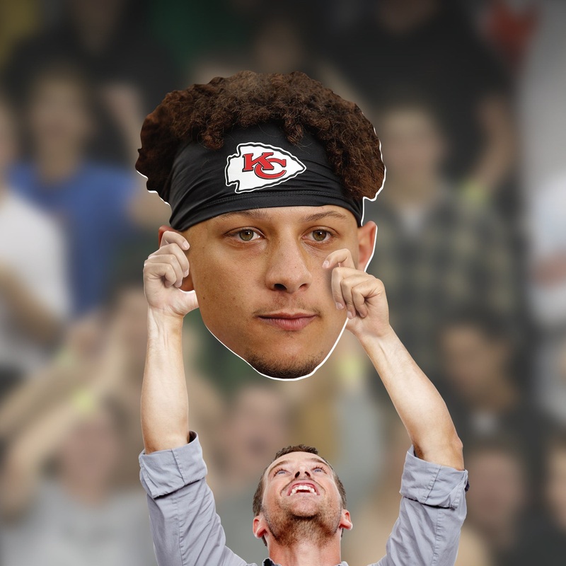 Patrick Mahomes II – Big Head – Official NFL – Foam Core Cutout