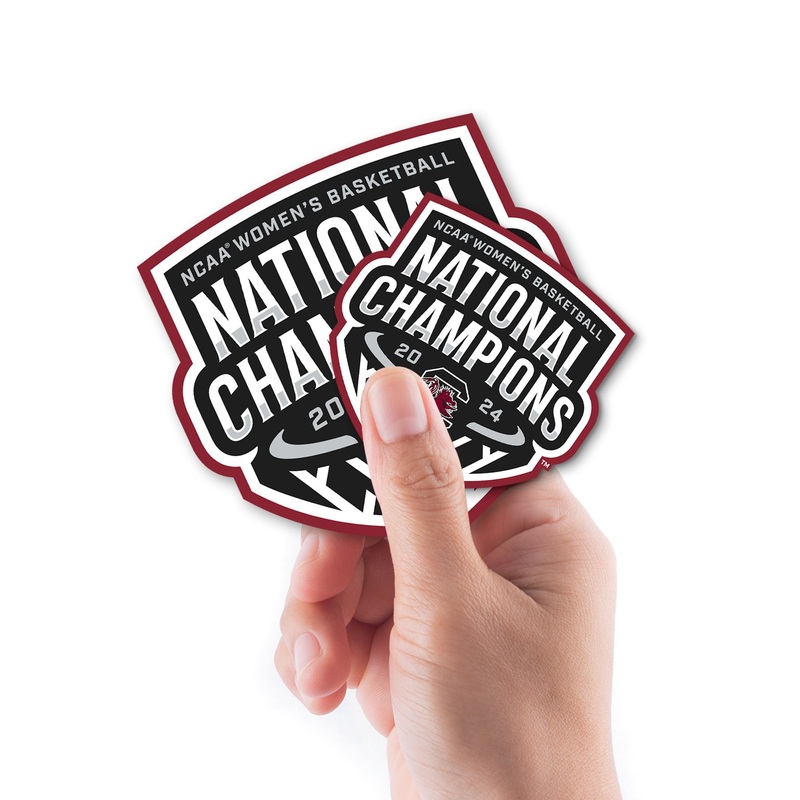 South Carolina Gamecocks – 5 Logo Minis (Mixed Sizes) – Official NCAA – 2024 Women’s Basketball National Champions – Reusable Vinyl Decals