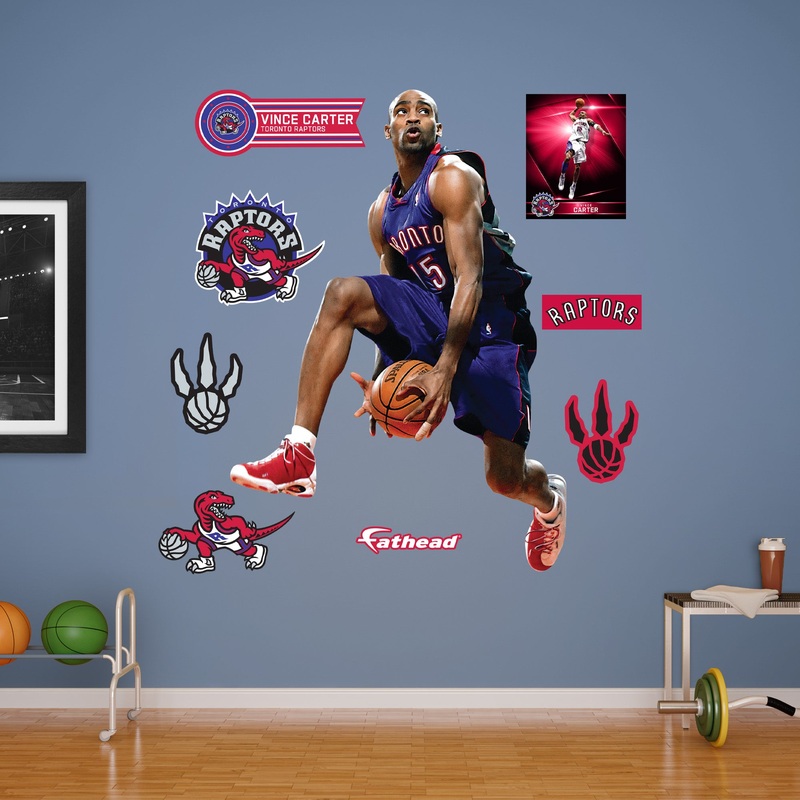 Vince Carter – RealBig Legend Collection – Official NBA – Toronto Raptors – Reusable Vinyl Wall Decals