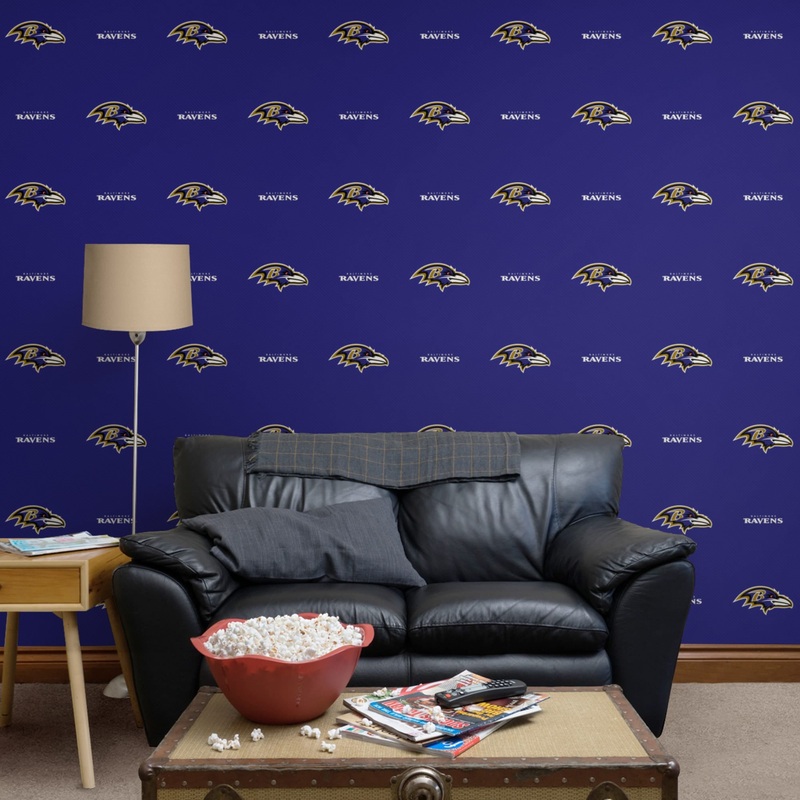 Baltimore Ravens – Line – Peel & Stick Wallpaper – Official NFL – Reusable Vinyl Wall Decals #2