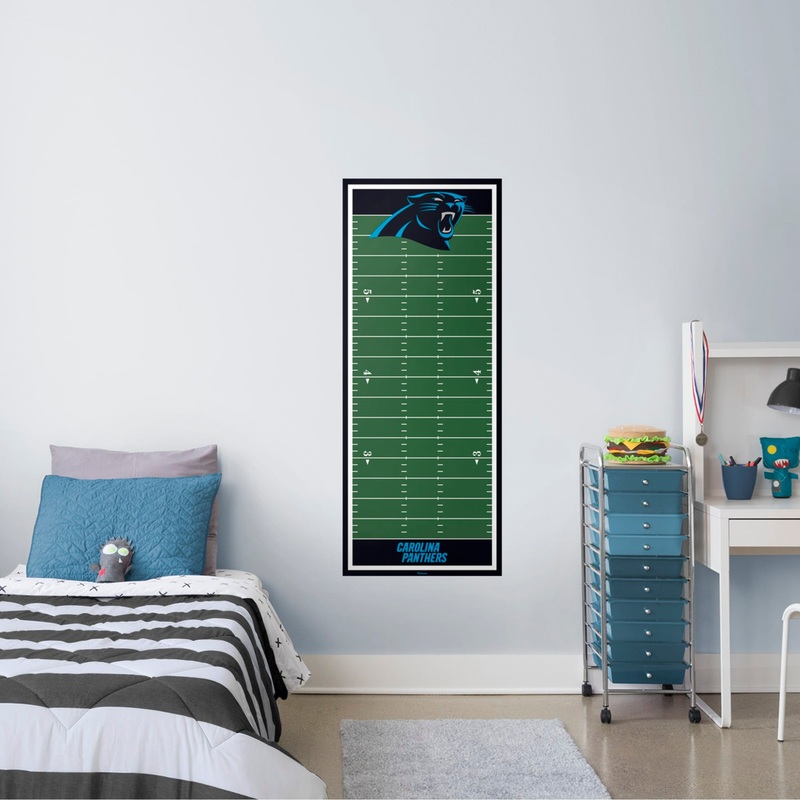 Carolina Panthers – Growth Chart – Official NFL – Reusable Vinyl Wall Decal