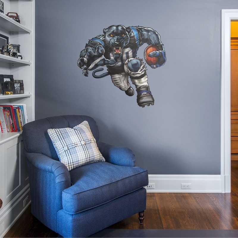 Carolina Panthers – RealBig Pumped Up Panther Collection – Official NFL – Reusable Vinyl Wall Decals