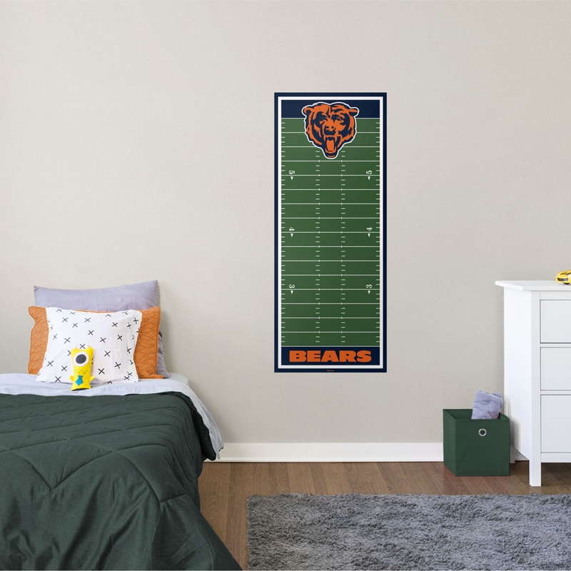 Chicago Bears – Growth Chart – Official NFL – Reusable Vinyl Wall Decal