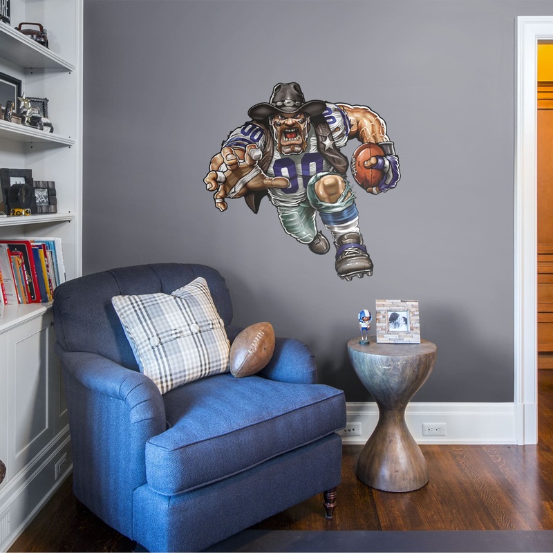 Crusher Cowboy – RealBig Collection – Official NFL – Dallas Cowboys – Reusable Vinyl Wall Decals