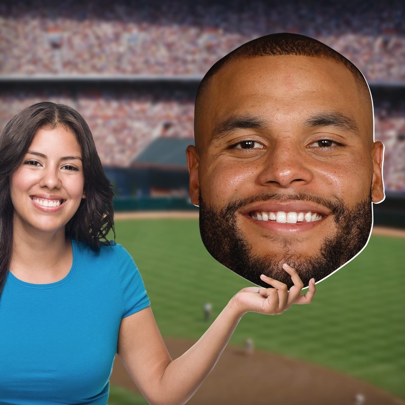 Dak Prescott – Big Head – Official NFL – Dallas Cowboys – Foam Core Cutout