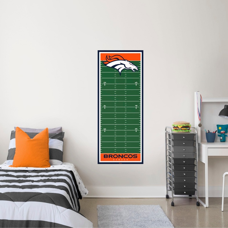 Denver Broncos – Growth Chart – Official NFL – Reusable Vinyl Wall Decal #1