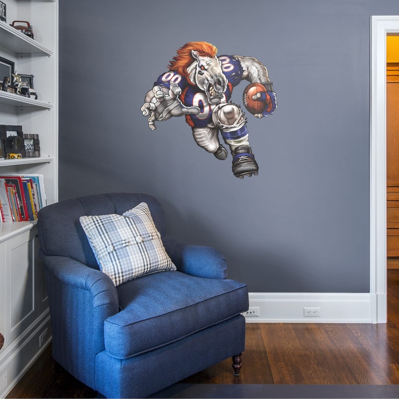 Denver Broncos – RealBig Blistering Bronco Collection – Official NFL – Reusable Vinyl Wall Decals