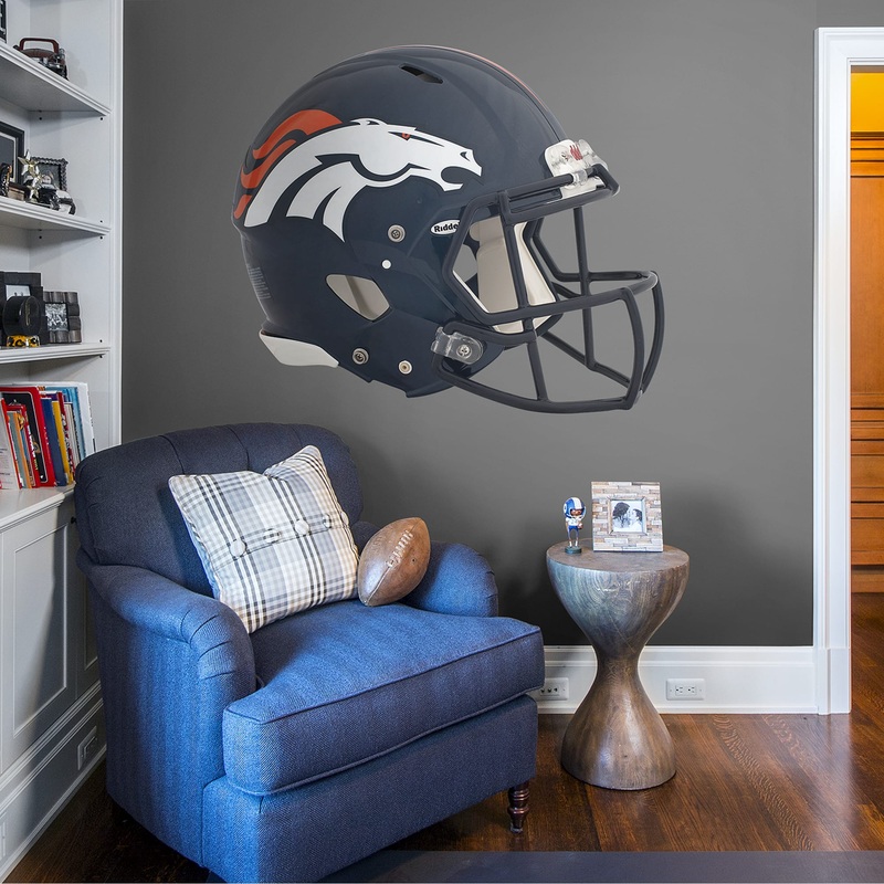 Denver Broncos – RealBig Helmet Collection – Official NFL – Reusable Vinyl Wall Decals #1