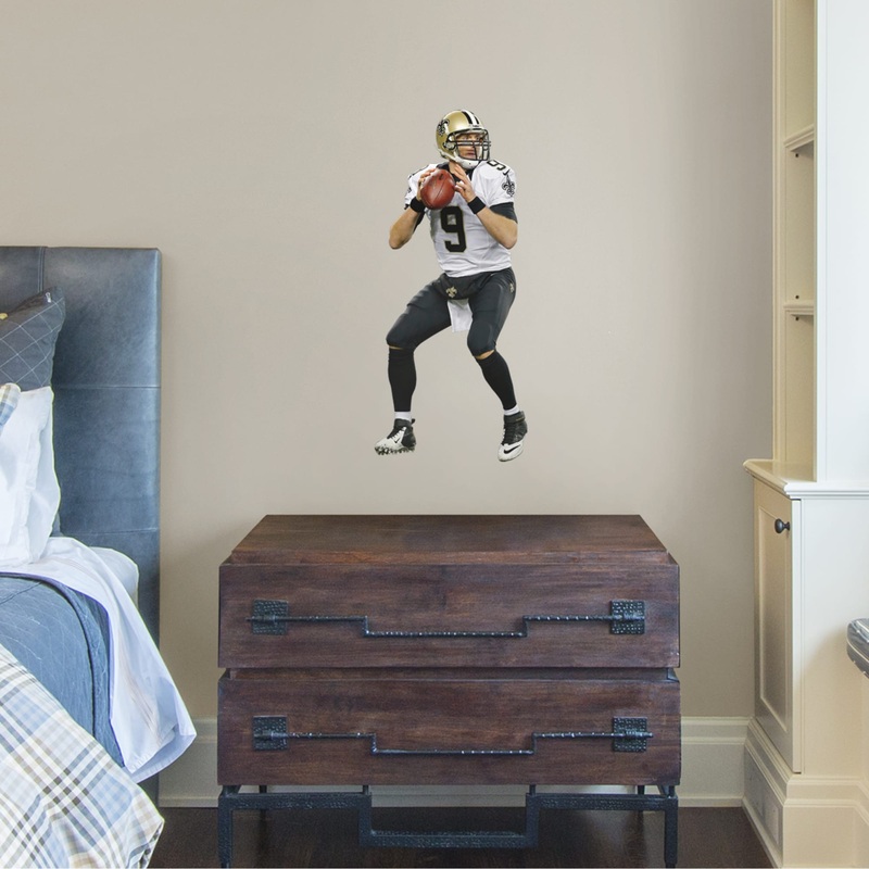 Drew Brees – RealBig Collection – Official NFL – New Orleans Saints – Reusable Vinyl Wall Decals #1