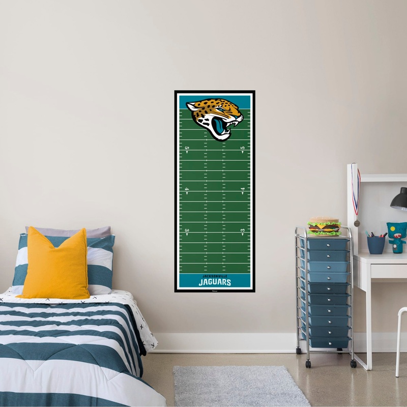 Jacksonville Jaguars – Growth Chart – Official NFL – Reusable Vinyl Wall Decal