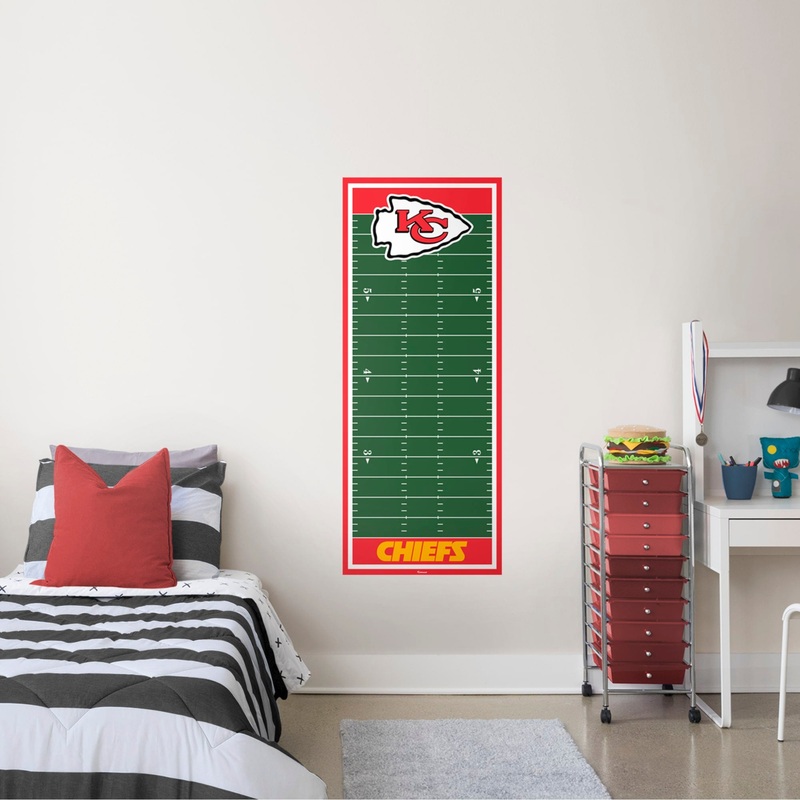 Kansas City Chiefs – Growth Chart – Official NFL – Reusable Vinyl Wall Decal