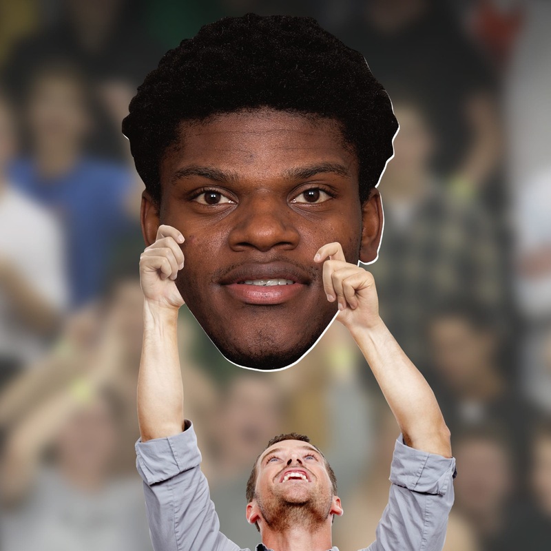 Lamar Jackson – Big Head – Official NFL – Baltimore Ravens – Foam Core Cutout