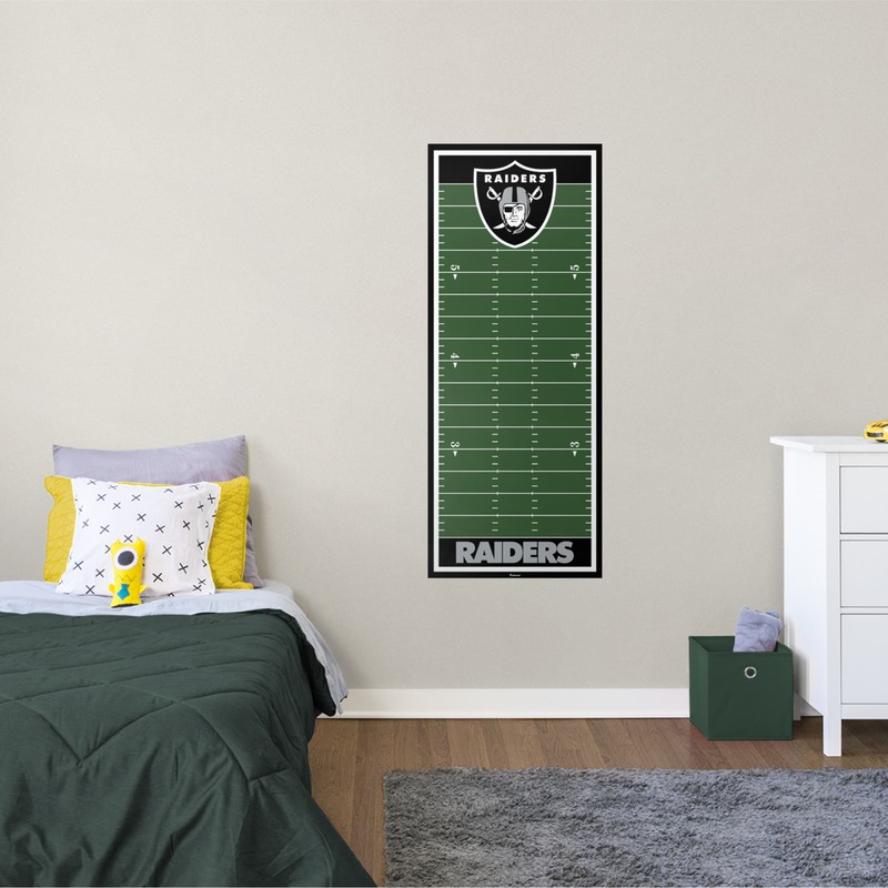 Las Vegas Raiders – Growth Chart – Official NFL – Reusable Vinyl Wall Decal