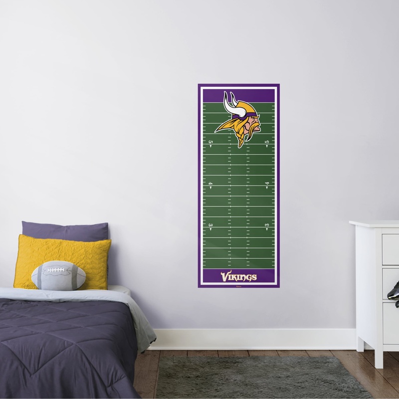 Minnesota Vikings – Growth Chart – Official NFL – Reusable Vinyl Wall Decal #1