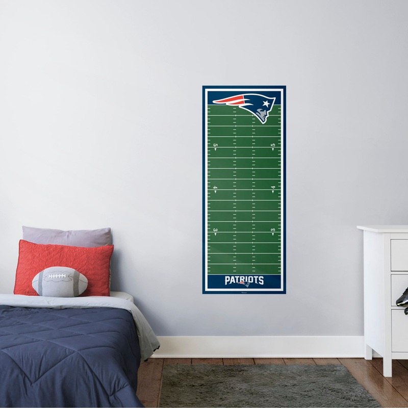 New England Patriots – Growth Chart – Official NFL – Reusable Vinyl Wall Decal #1