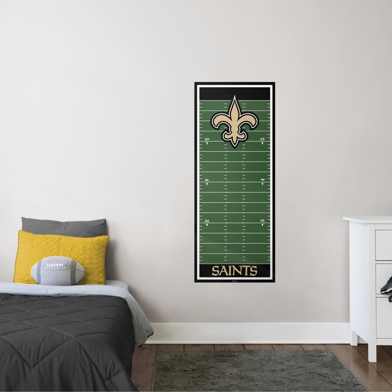 New Orleans Saints – Growth Chart – Official NFL – Reusable Vinyl Wall Decal